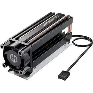 GRAUGEAR M.2 NVMe 2280, SSD Heatpipe Kühler, schwarz