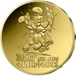 Goldmünze "Asterix - Olympische Spiele"