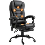 Vinsetto Chefsessel Kunstleder Schwarz