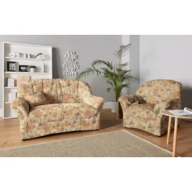 DOMO collection Sessel »Bahia zeitlos, elegant mit bequemen Armlehnen« inklusive Federkern beige