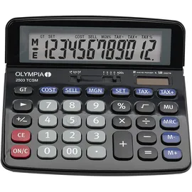 Olympia Tischrechner 2503 TCSM 40183 12stellig Batterie schwarz