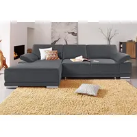sit&more Ecksofa Coria L-Form, mit XL-Recamiere, wahlweise mit Bettfunktion grau