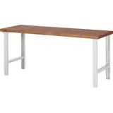 Rau Werkbank mit einstellbarer Arbeitshöhe und Massiv-Arbeitsplatte 2000x700x790-1140 mm