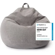Lumaland Sitzsack Comfort [Hellgrau] 250l)