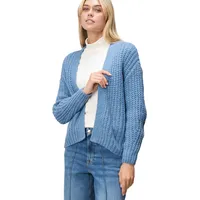 Zero Strickjacke in middle Blue Melange | Gr.: M