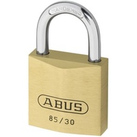 Abus Vorhängeschloss Messing Serie 85/30. verschiedenschließend