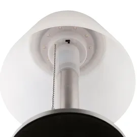 GLOBO 33548 - LED-Solarleuchte LED/3,7V IP44 - Mattes Chrom/Weiß/Schwarz