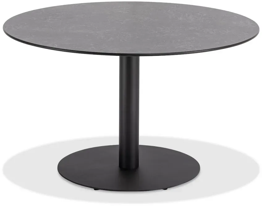 Klapptisch Bistro anthrazit rund - 125 cm rund HPL Beton-Design