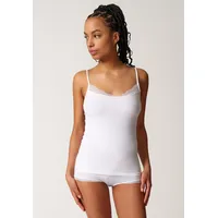 SKINY Damen Classicotton Unterhemd, Weiß, Small