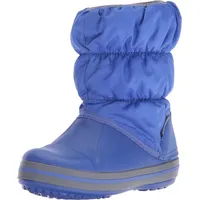 Crocs Winter Puff Boot Kids, Unisex - Kinder Schneestiefel, Blau (Cerulean Blue/Light Grey), 27/28 EU - 27/28 EU