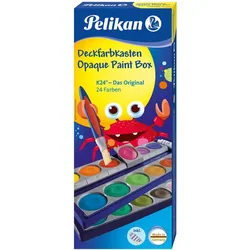 PELIKAN 720631 Pelikan Farbkasten K24® inkl. Deckweiß, 24 Farben