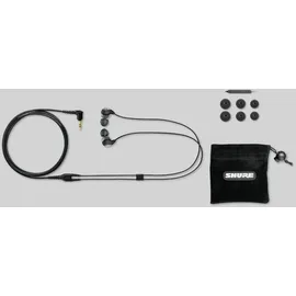Shure In-Ear-Kopfhörer SE112-GR-EFS Grau Schwarz (NC, Kabelgebunden), Kopfhörer, Grau