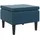 vidaXL Hocker Samt 0 x 0 x 0 cm Blau
