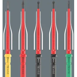 WERA Schraubendreher-Satz VDE 17 extra slim 2 Tool Finder 17-tlg. Rot/Yellow