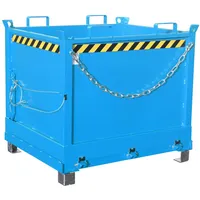 Bauer Südlohn Klappbodenbehälter FB 1000, lackiert, Lichtblau