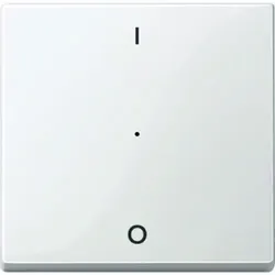Merten System M Kontrollwippe, Schalter/Dimmer, polarweiß, glänzend, Kennzeichen 0/1