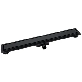 Verosan+ Duschrinnen-Komplettset Lech 80 cm Matt-Schwarz