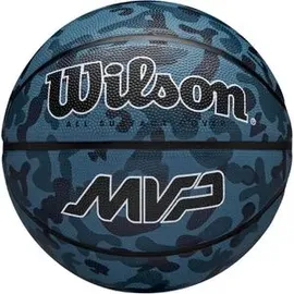 Wilson Basketball MVP Camo, outdoor, Größe 7, blau/schwarz, 610 Gramm, Trainingsball