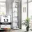 K-Möbel Glasvitrine C1014 176 x 37 x 33 cm Weiß