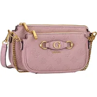 GUESS Umhängetasche Izzy Peony Double Pouch Crossbody Umhängetaschen Nude Damen