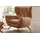 KAWOLA Sessel CHARME Cord 72 x 110 x 80 cm Braun mit Kissen