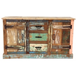 Kommode Retro 140x80x45 aus recyceltem Mangoholz