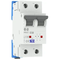 Leitungsschutzschalter C32A 2-Polig DC Photovoltaik +/- Sicherung Automat SEZ 4621
