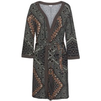 LASCANA Damen Kimono braun-gemustert Gr.40/42
