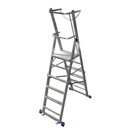 Krause Stabilo Teleskop-Plattformleiter 8 Sprossen (127624)