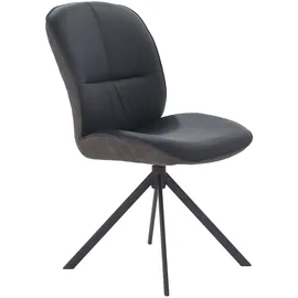 Jockenhöfer Esszimmerstuhl Fiete Leder schwarz 2er Set