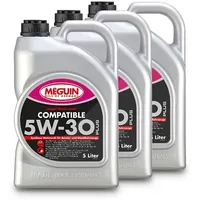 Meguin 3x 5 L megol Motorenöl Compatible SAE 5W-30 Plus [Hersteller-Nr. 6562]