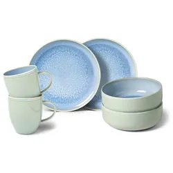 like. by Villeroy & Boch Kombiservice Crafted Blueberry 6tlg. Premium Porcelain Blau