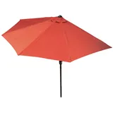 Sonnenschirm halbrund 270x140 für Wand Balkon Terasse UV Sonnen Schutz Schirm