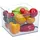 Relaxdays Kühlschrank Organizer 15,5x21x21 cm transparent