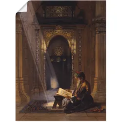 Wandbild ARTLAND "In der Moschee.", braun (farbe bild(er): braun), B:45cm H:60cm, Papier, Bilder, als Leinwandbild, Poster, Wandaufkleber in verschied. Größen