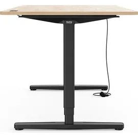 Yaasa Schreibtisch Eiche hell / Schwarz