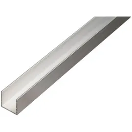GAH Alberts U-Profil Aluminium natur 1000 x 6 x 6 mm