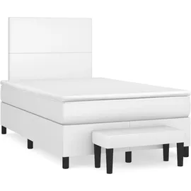 vidaXL Boxspringbett 120 x 200 cm Weiß