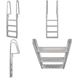 Vidaxl - Steg-/Poolleiter 4-stufig Aluminium 167 cm - Poolleiter - Pool Leiter - Home & Living - Silber