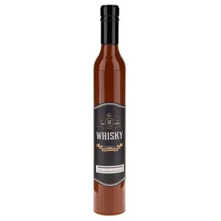 Out of the Blue ootb Whiskyflasche-Regenschirm - Schwarz, Klassisch mit einzigartigem Whiskyflasche-Design, 96 cm, Outdoor - M