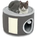 PawHut Kratztonne 30 cm grau