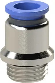 Riegler Gerade Steckverschraubung  »Blaue Serie «, rund, G 1/2 außen  Ø8 mm