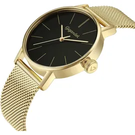 Gigandet Quarzuhr Edelstahl Gold Schwarz Minimalism - G43-023