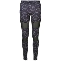 URBAN CLASSICS Tech Aop Kurze Leggings Black Paisley S