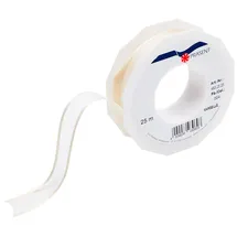 Präsent Meterware Organza Weiß 25 mm x 25 m