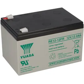 YUASA RE12-12FR 12V 12Ah 6-9 Jahresbatterie, Faston 6,3