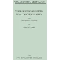 Harrassowitz Vergleichende Grammatik der altaischen Sprachen