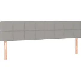 vidaXL Boxspringbett 140 x 200 cm Hellgrau