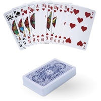 Bestlivings Spielkarten Kartenspiel 55 Blatt - Profiqualität für Rommé, Bridge,Canasta Poker oder Skat u.v.m. - Französisches Bild