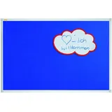 Franken Pinnwand 180 x 90 cm blau